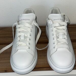 Alexander McQueen Classic White Leather Sneakers